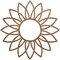 Ekena Millwork Daisy Wood Fretwork Pierced Ceiling Medallion, Walnut, 30"OD x 10 1/2"ID x 1/4"T CMWP30X30X0250DAWA - alternate 1